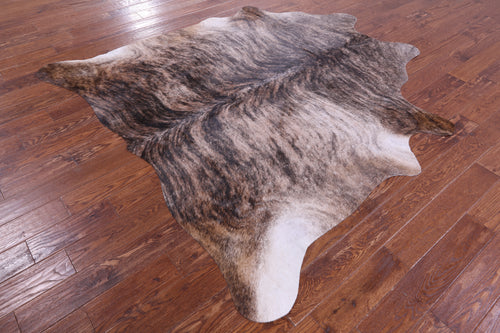 Light Brindle Natural Cowhide Rug - X-Large 7' 0