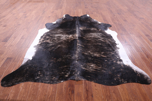 Grey Brindle Natural Cowhide Rug - XX-Large 8' 0