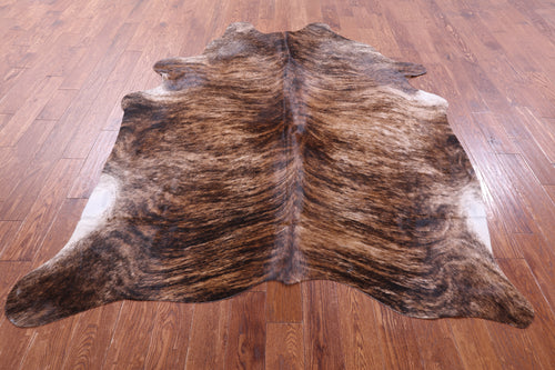 Light Brindle Natural Cowhide Rug - XX-Large 7' 8