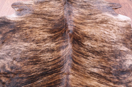 Light Brindle Natural Cowhide Rug - XX-Large 7' 8