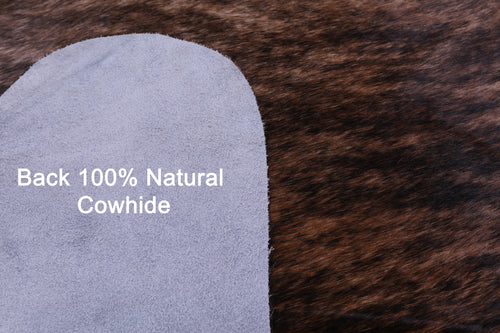 Light Brindle Natural Cowhide Rug - XX-Large 7' 8