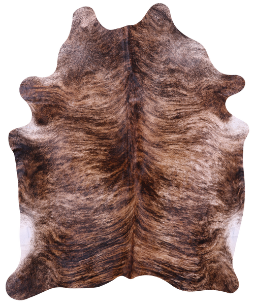 Light Brindle Natural Cowhide Rug - XX-Large 7' 8