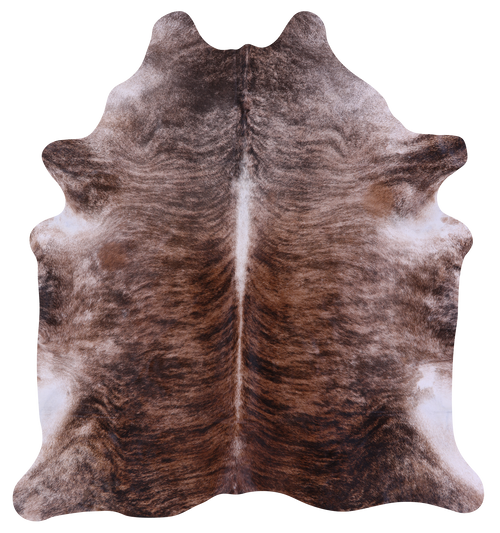 Light Brindle Natural Cowhide Rug - X-Large 7' 4
