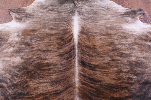 Light Brindle Natural Cowhide Rug - X-Large 7' 4