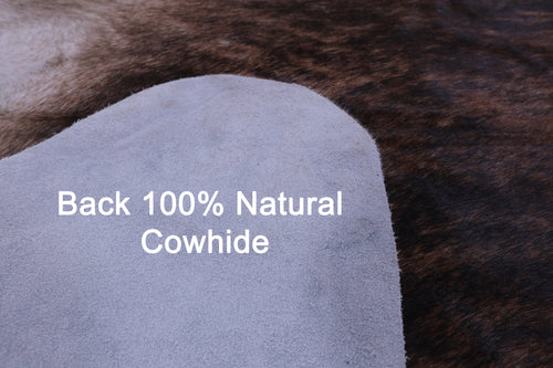 Light Brindle Natural Cowhide Rug - X-Large 7' 4