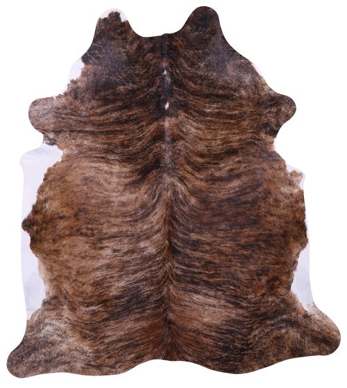 Light Brindle Natural Cowhide Rug - X-Large 7' 6