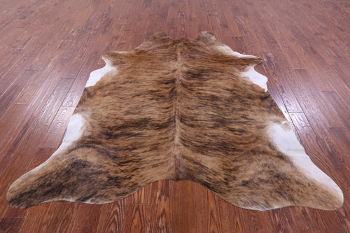 Light Brindle Natural Cowhide Rug - X-Large 7' 0