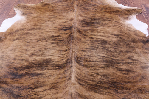 Light Brindle Natural Cowhide Rug - X-Large 7' 0