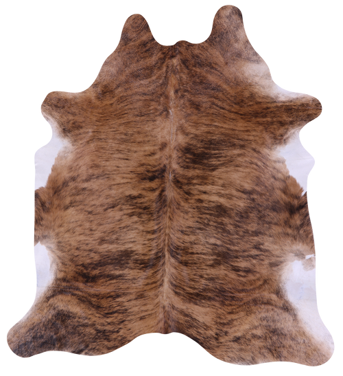 Light Brindle Natural Cowhide Rug - X-Large 7' 0