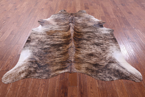 Light Brindle Natural Cowhide Rug - X-Large 7' 0