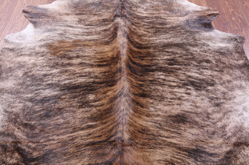 Light Brindle Natural Cowhide Rug - X-Large 7' 0