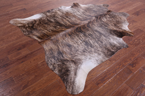 Light Brindle Natural Cowhide Rug - X-Large 7' 0