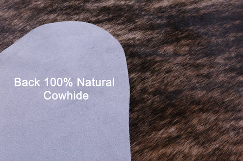 Light Brindle Natural Cowhide Rug - X-Large 7' 0