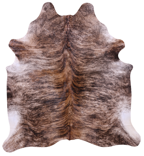 Light Brindle Natural Cowhide Rug - X-Large 7' 0