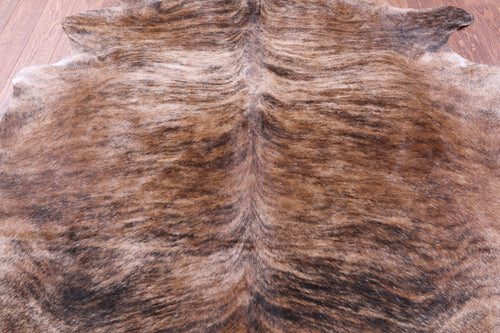 Light Brindle Natural Cowhide Rug - X-Large 7' 5