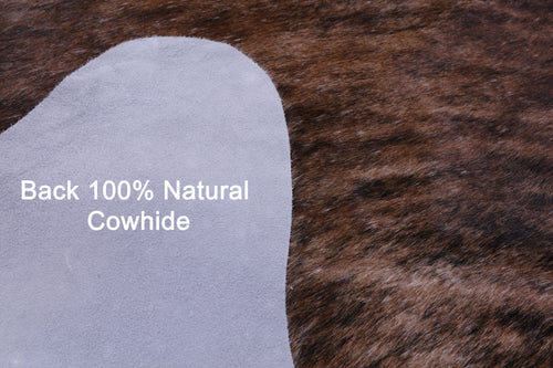 Light Brindle Natural Cowhide Rug - X-Large 7' 5