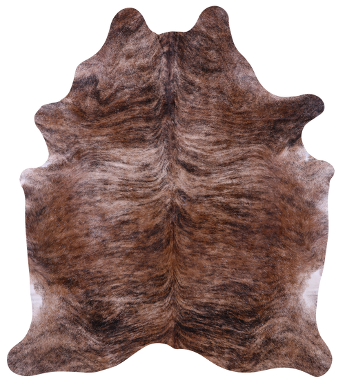 Light Brindle Natural Cowhide Rug - X-Large 7' 5