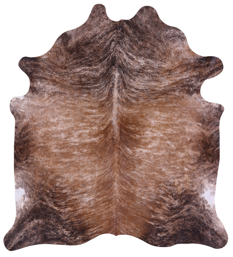 Light Brindle Natural Cowhide Rug - XX-Large 8' 0"H x 7' 0"W