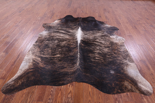 Light Brindle Natural Cowhide Rug - X-Large 7' 7