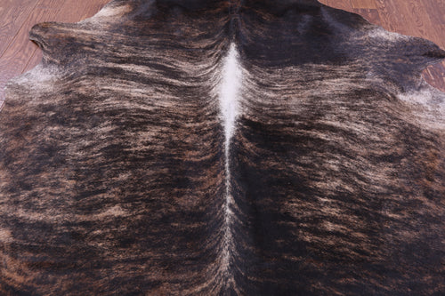Light Brindle Natural Cowhide Rug - X-Large 7' 7