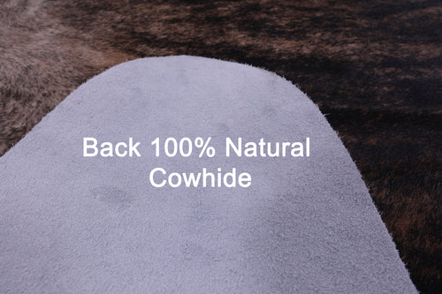 Light Brindle Natural Cowhide Rug - X-Large 7' 7