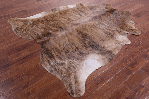 Light Brindle Natural Cowhide Rug - XX-Large 7' 8
