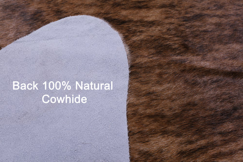 Light Brindle Natural Cowhide Rug - XX-Large 7' 8