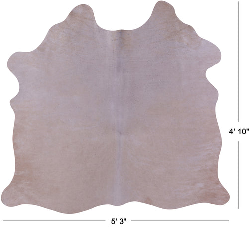 Beige Natural Cowhide Rug - Small 4' 10