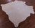 Beige Natural Cowhide Rug - Small 4' 10"H x 5' 3"W