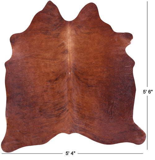Brindle Natural Cowhide Rug - Small 5' 6