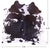 Black & White Natural Cowhide Rug - Small 5' 0"H x 5' 5"W