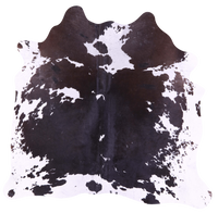 Thumbnail for Black & White Natural Cowhide Rug - Small 5' 0