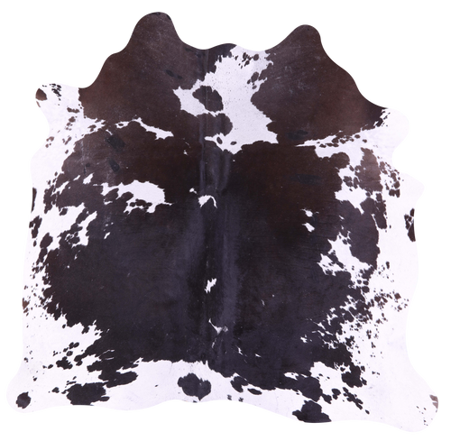 Black & White Natural Cowhide Rug - Small 5' 0