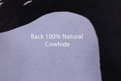 Black & White Natural Cowhide Rug - Small 5' 0