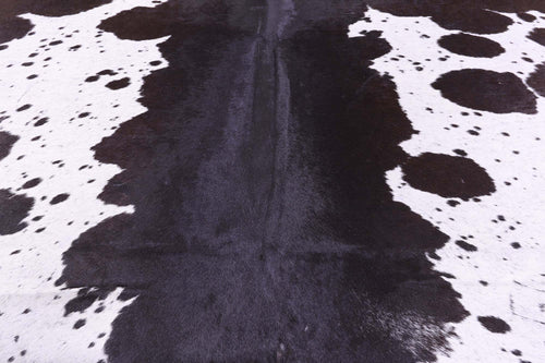 Brown & White Natural Cowhide Rug - Small 4' 8