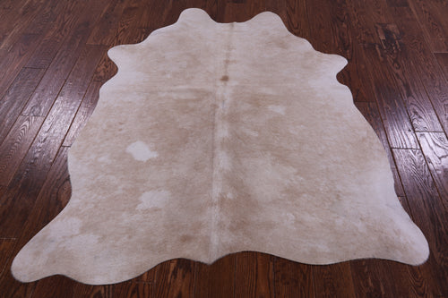 Beige Natural Cowhide Rug - Medium 5' 8