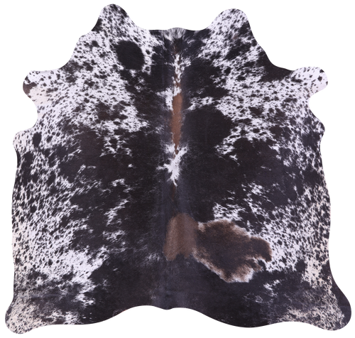 Black Salt & Pepper Natural Cowhide Rug - Small 5' 0