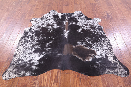 Black Salt & Pepper Natural Cowhide Rug - Small 5' 0