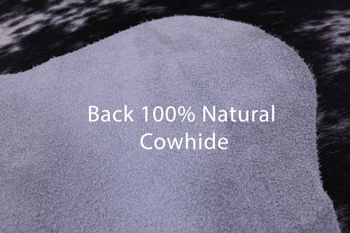 Black Salt & Pepper Natural Cowhide Rug - Small 5' 0