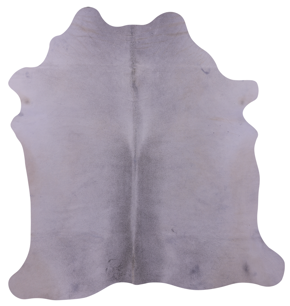 Grey & White Natural Cowhide Rug - Medium 5' 9"H x 5' 6"W