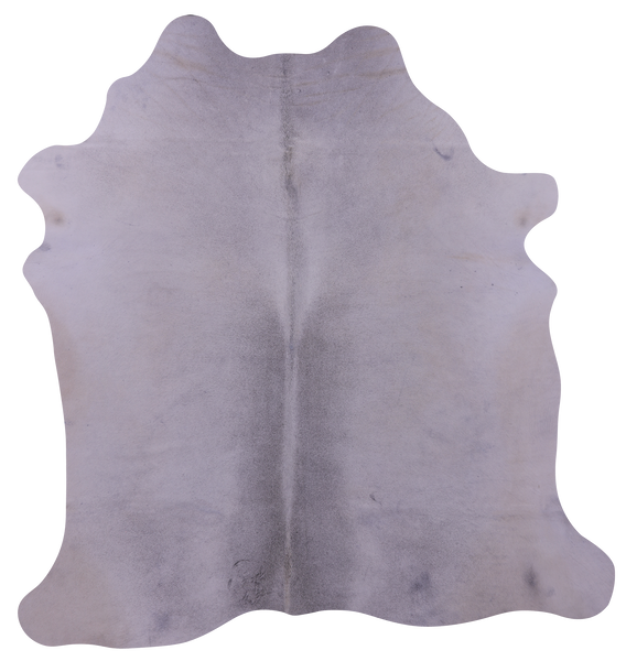 Grey & White Natural Cowhide Rug - Medium 5' 9"H x 5' 6"W