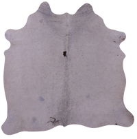 Thumbnail for White Natural Cowhide Rug - Small 5' 5