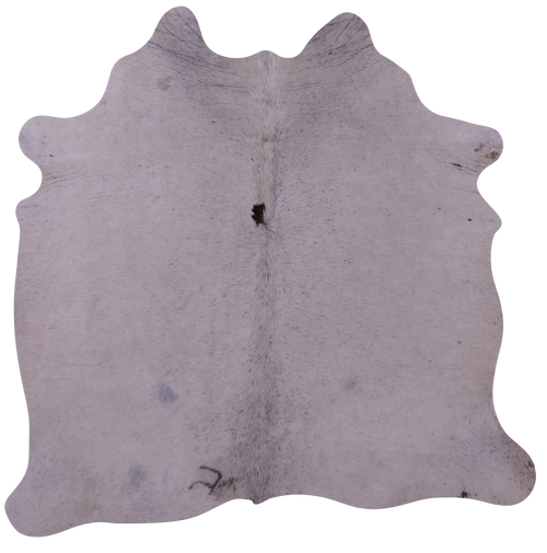 White Natural Cowhide Rug - Small 5' 5