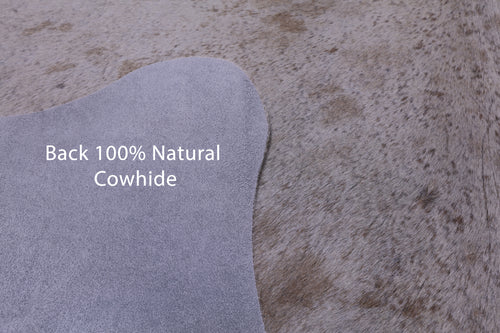 Brown Salt & Pepper Natural Cowhide Rug - Small 5' 0