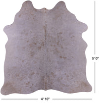 Thumbnail for Brown Salt & Pepper Natural Cowhide Rug - Small 5' 0