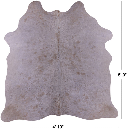 Brown Salt & Pepper Natural Cowhide Rug - Small 5' 0