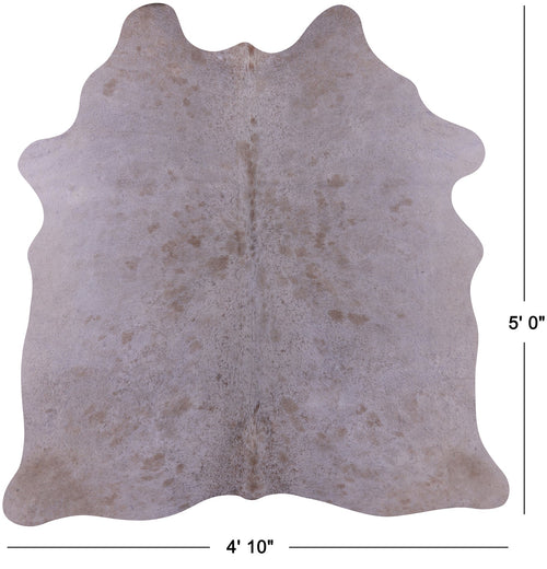 Brown Salt & Pepper Natural Cowhide Rug - Small 5' 0