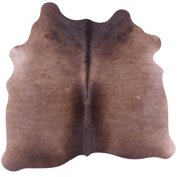 Dark Brown Natural Cowhide Rug - Small 4' 8"H x 4' 10"W
