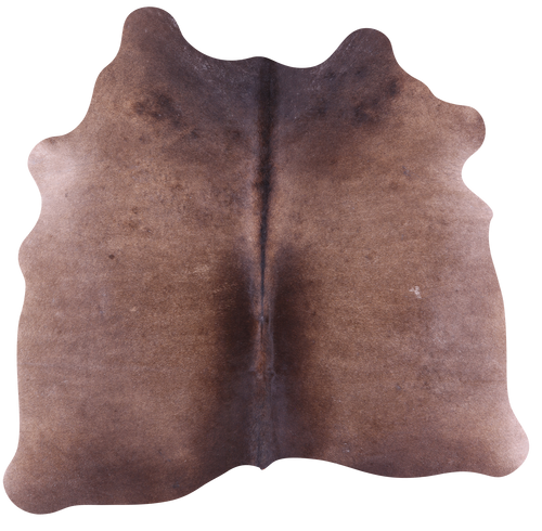 Dark Brown Natural Cowhide Rug - Small 4' 8