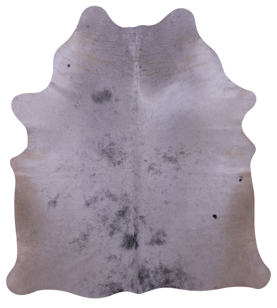 Grey & White Natural Cowhide Rug - Medium 5' 9"H x 5' 3"W